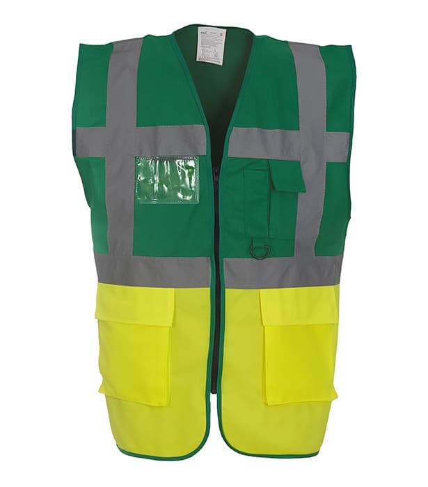 Multi-functional executive hi vis waistcoat