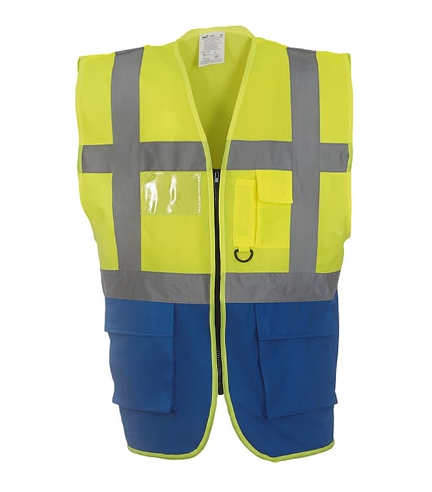 Multi-functional executive hi vis waistcoat
