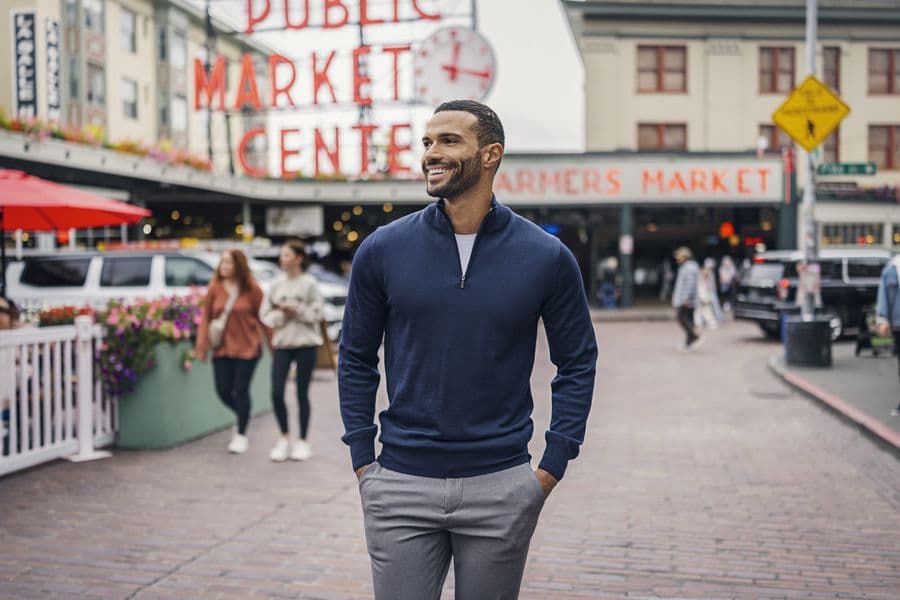 Everett Half Zip Sweater