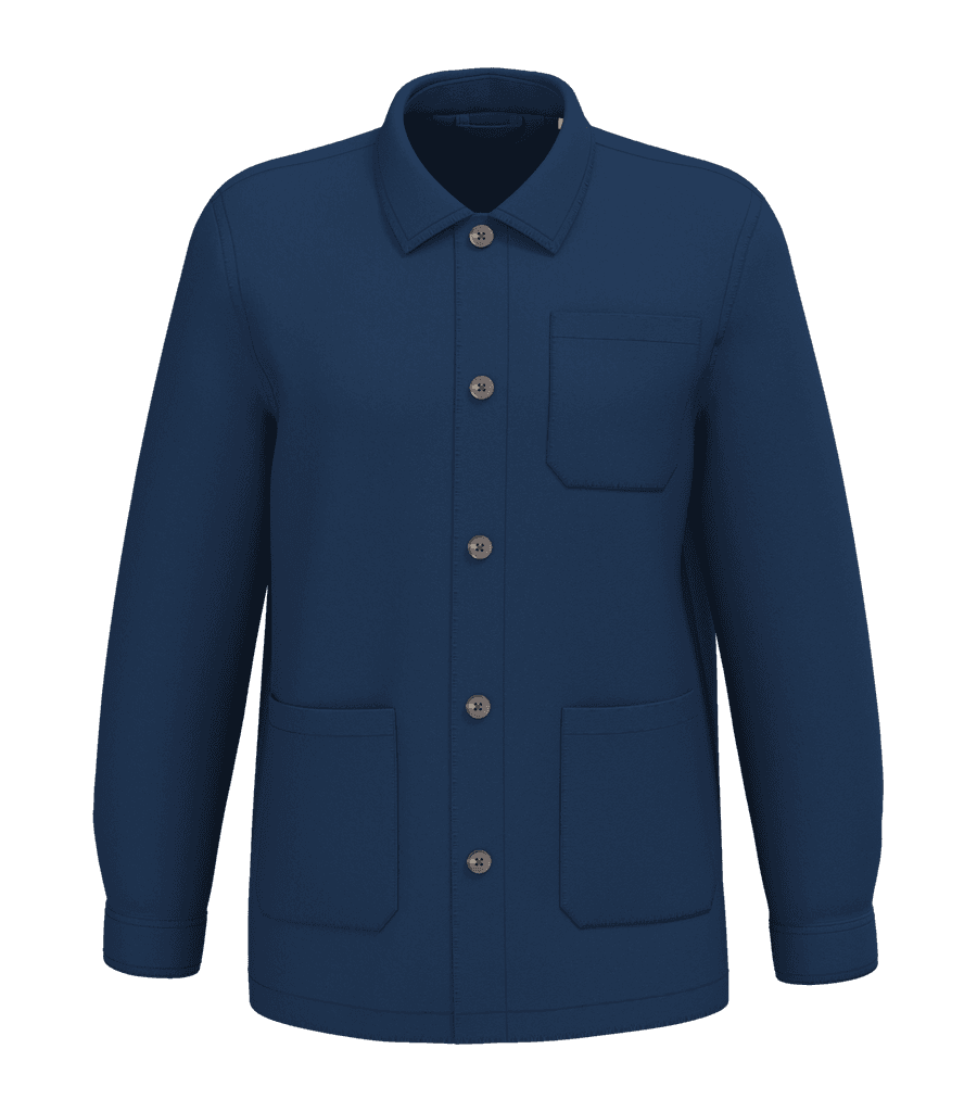 Eco-Friendly Men's Washed Effect Work Jacket