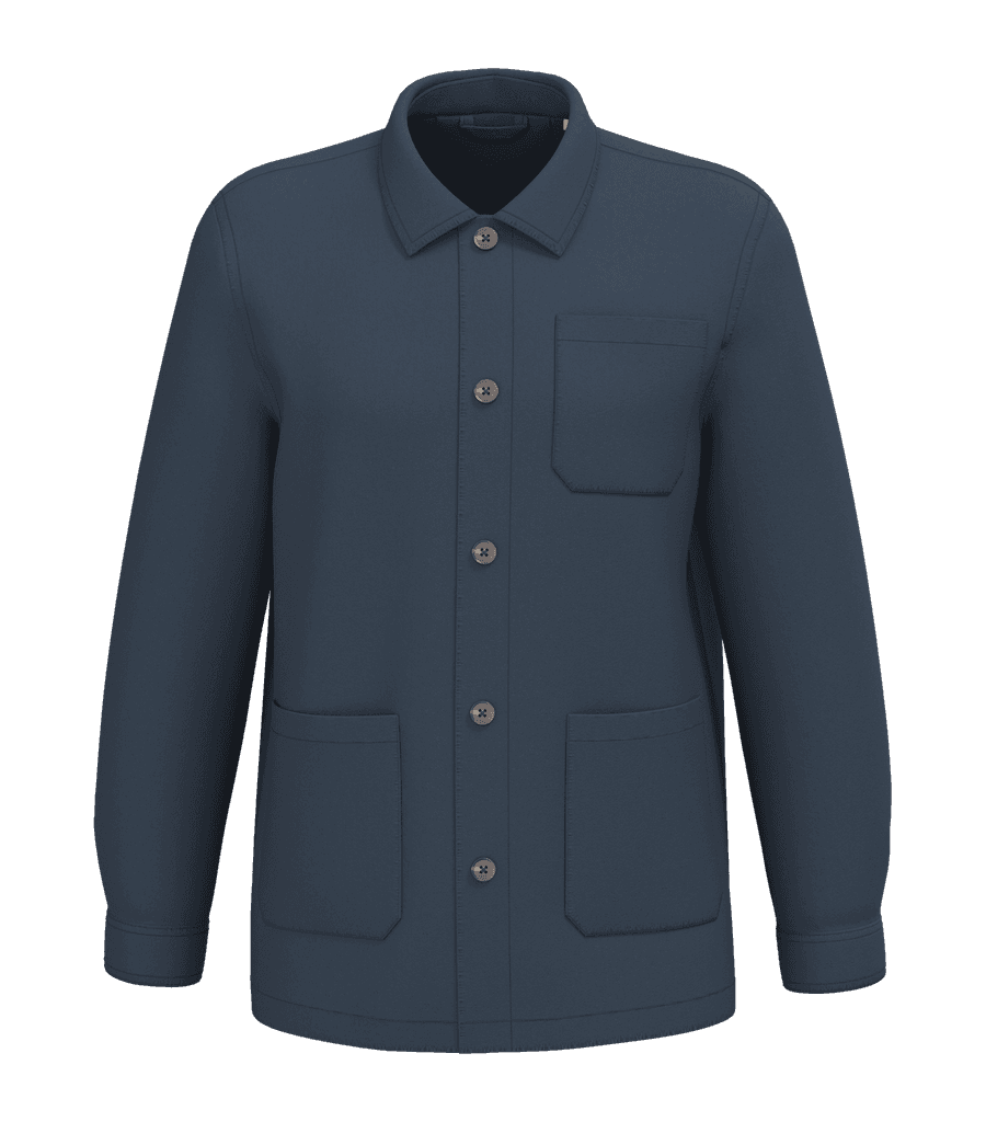 Eco-Friendly Men's Washed Effect Work Jacket