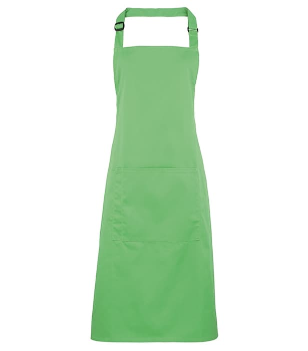 Colours bib apron with pocket
