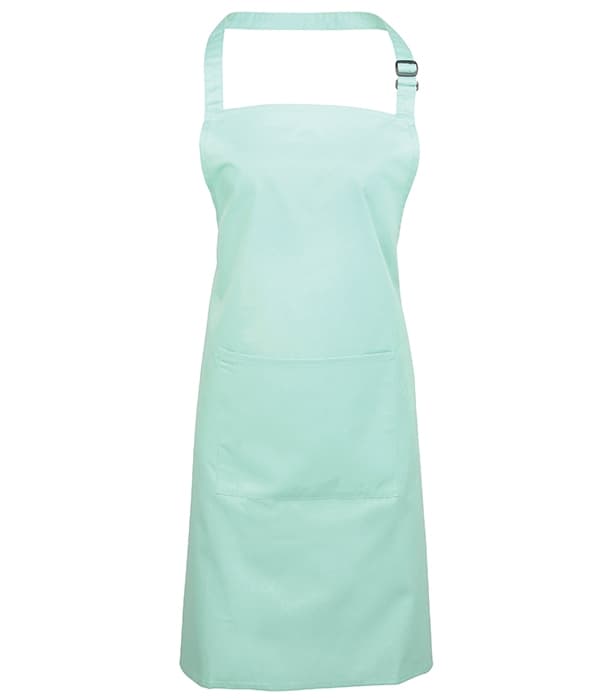 Colours bib apron with pocket