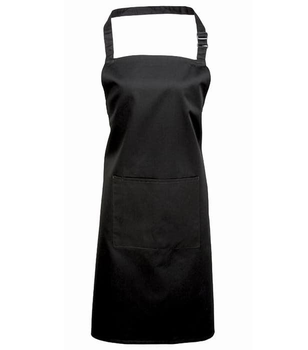 Colours bib apron with pocket