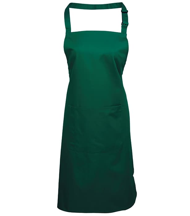 Colours bib apron with pocket