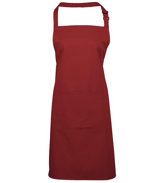 Colours bib apron with pocket