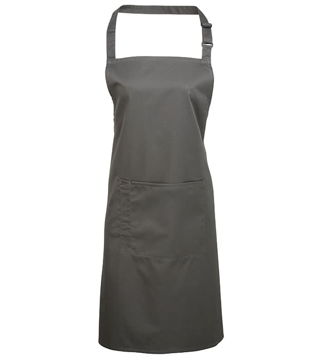Colours bib apron with pocket