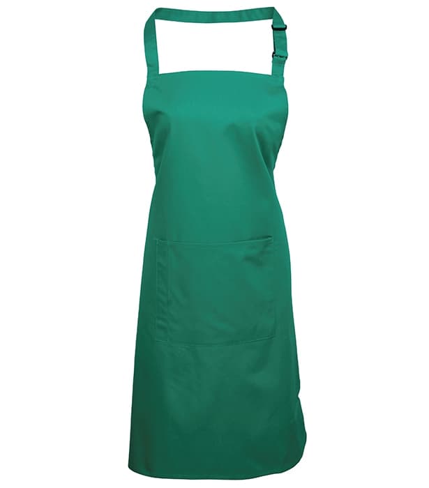 Colours bib apron with pocket