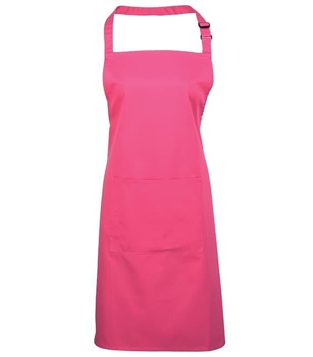 Colours bib apron with pocket