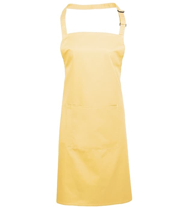 Colours bib apron with pocket