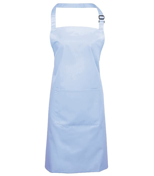 Colours bib apron with pocket