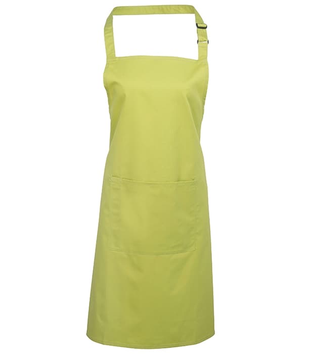 Colours bib apron with pocket