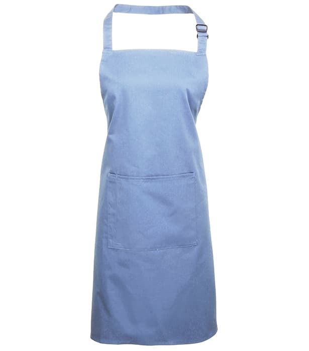 Colours bib apron with pocket