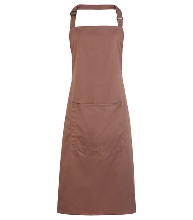 Colours bib apron with pocket
