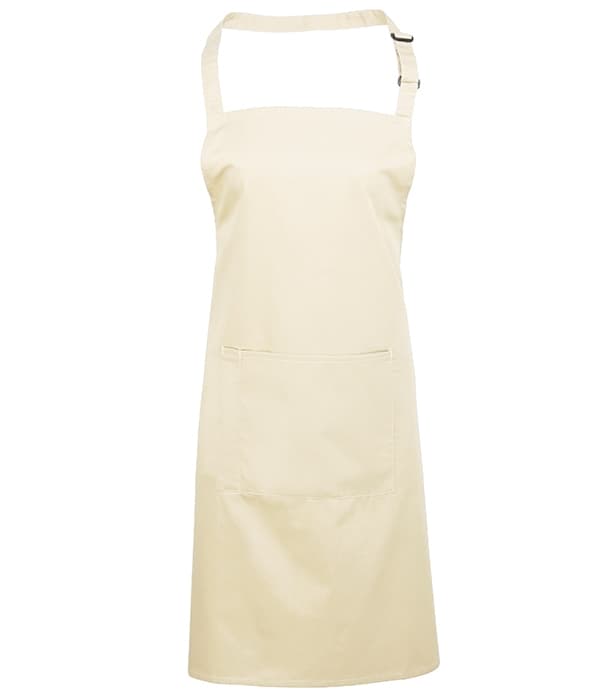 Colours bib apron with pocket