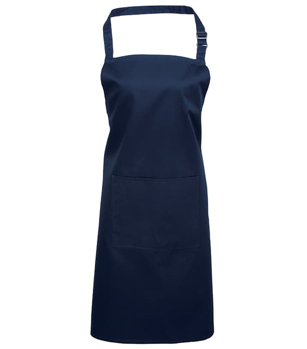 Colours bib apron with pocket