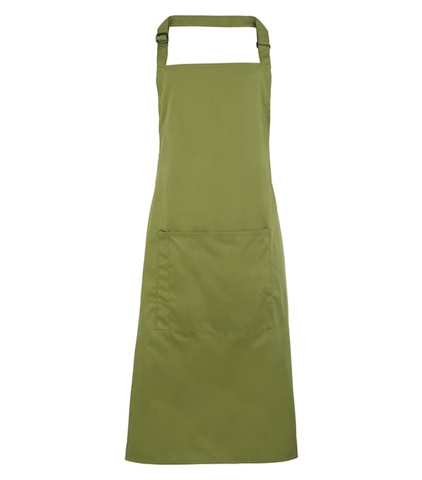 Colours bib apron with pocket
