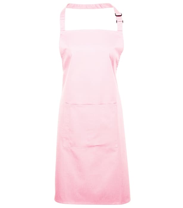 Colours bib apron with pocket