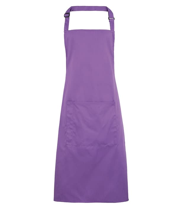 Colours bib apron with pocket