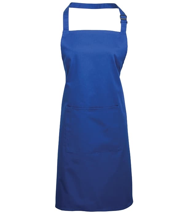 Colours bib apron with pocket