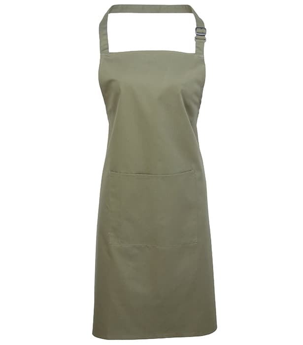 Colours bib apron with pocket
