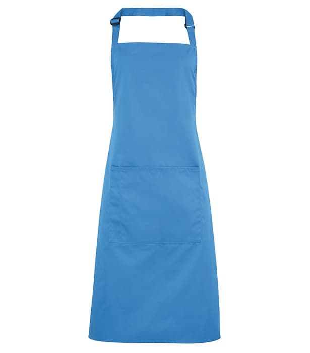 Colours bib apron with pocket