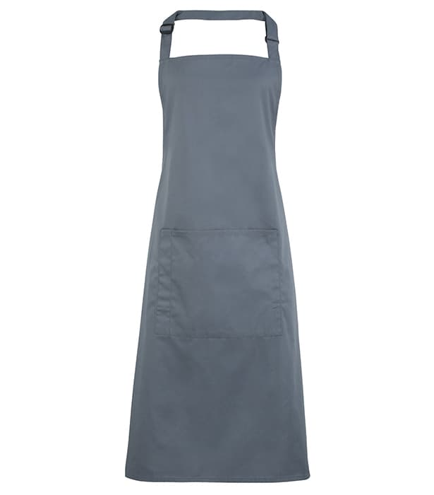 Colours bib apron with pocket