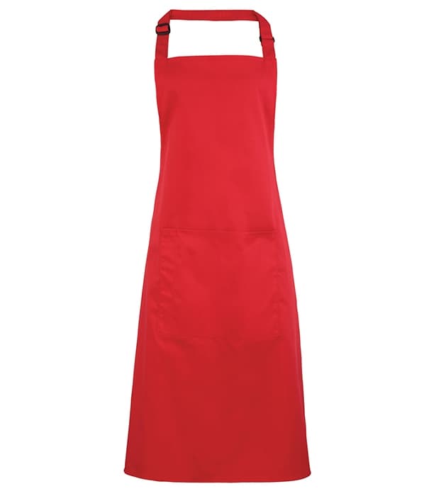 Colours bib apron with pocket