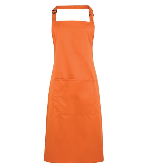 Colours bib apron with pocket