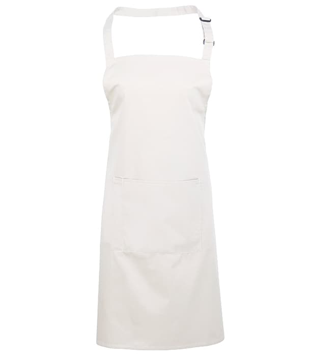 Colours bib apron with pocket