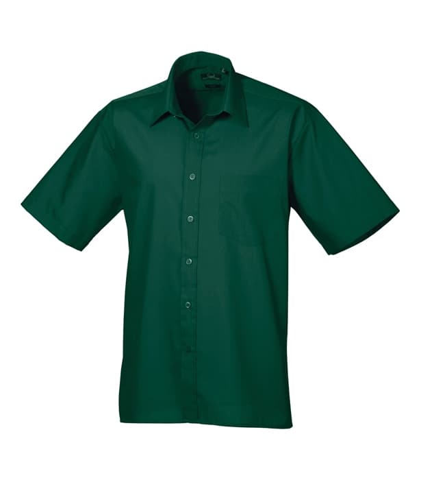Short sleeve poplin shirt
