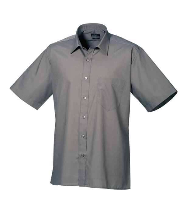 Short sleeve poplin shirt