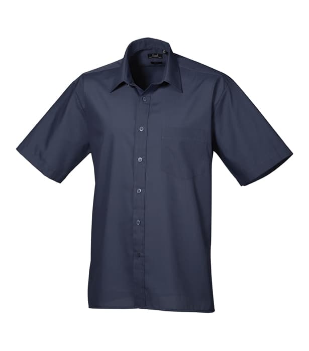 Short sleeve poplin shirt