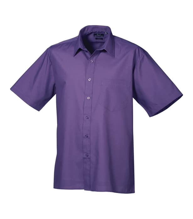 Short sleeve poplin shirt