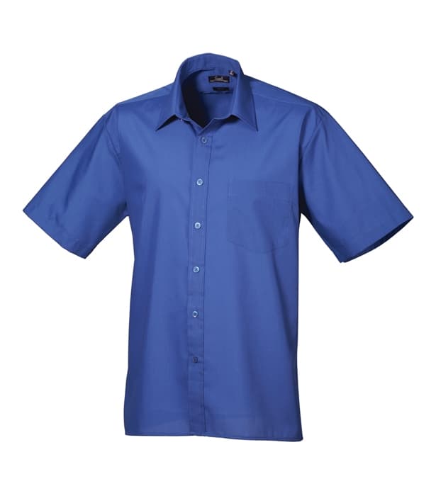 Short sleeve poplin shirt