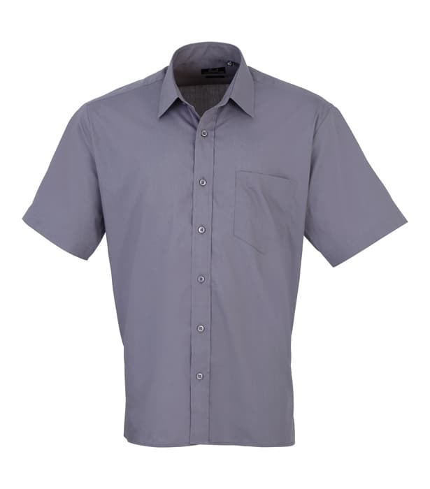 Short sleeve poplin shirt