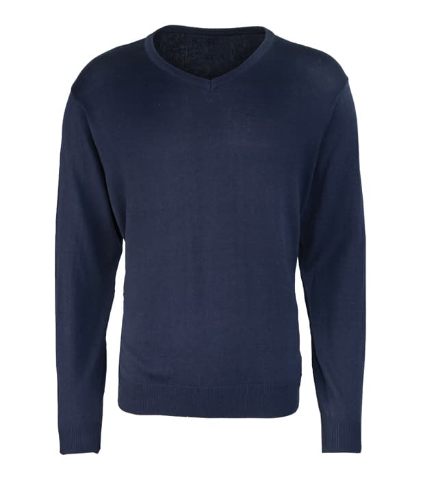 V-neck knitted sweater