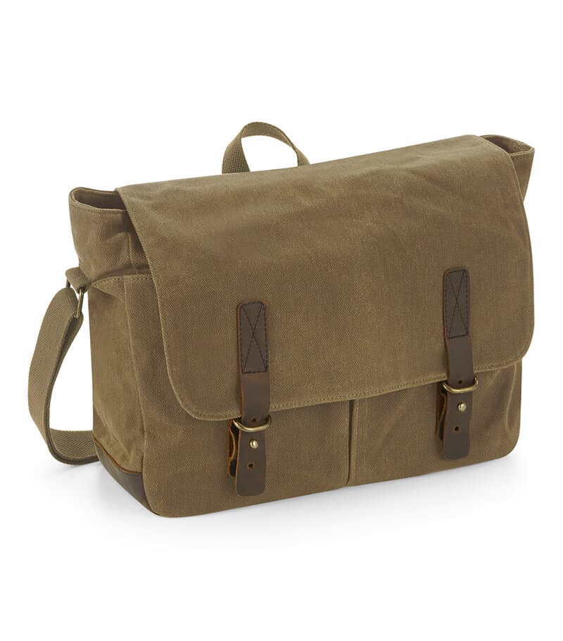 Heritage Waxed Canvas Messenger