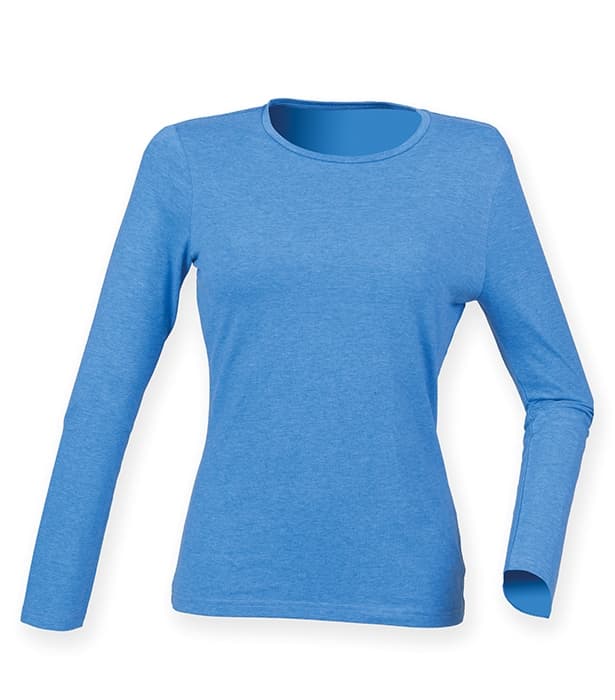 Ladies` Feel Good Long Sleeved Stretch T