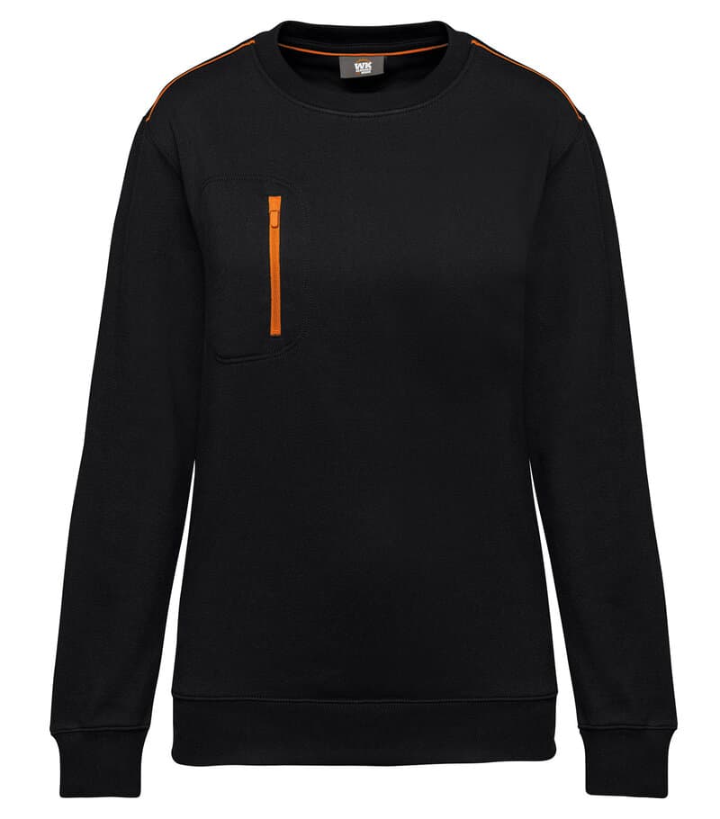 Unisex Day To Day Contrasting Zip Pocket Sweat