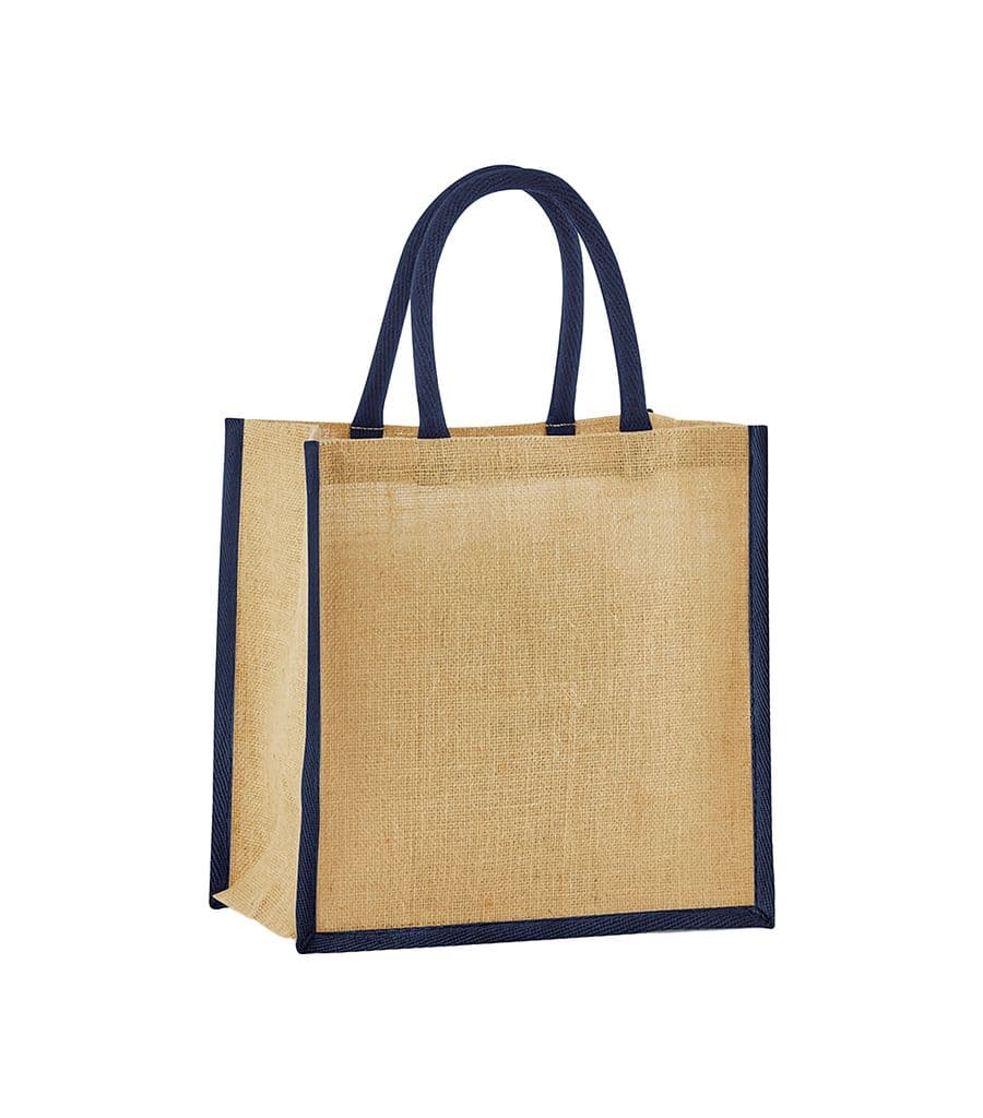 Natural Starched Jute Midi Tote