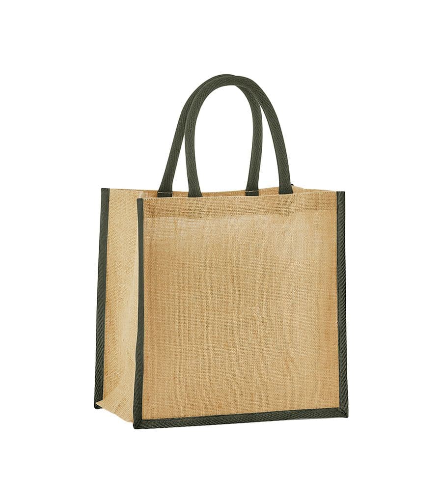 Natural Starched Jute Midi Tote