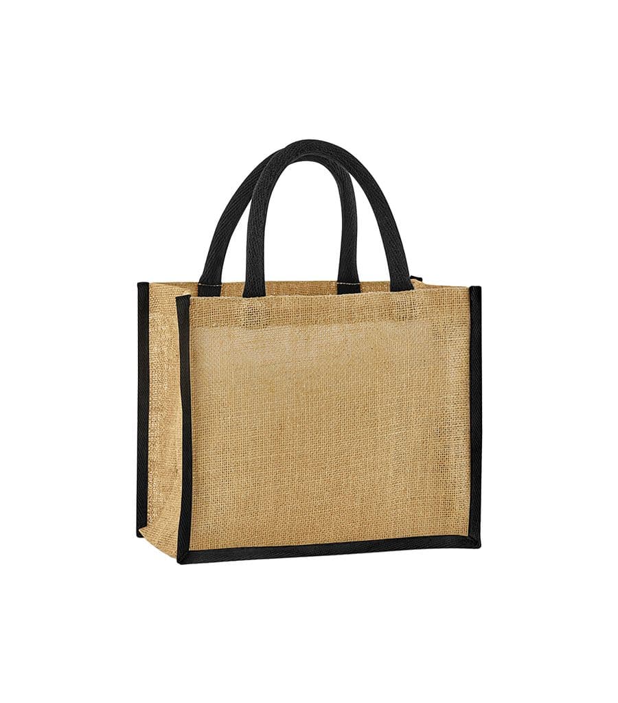 Natural Starched Jute Mini Gift Bag