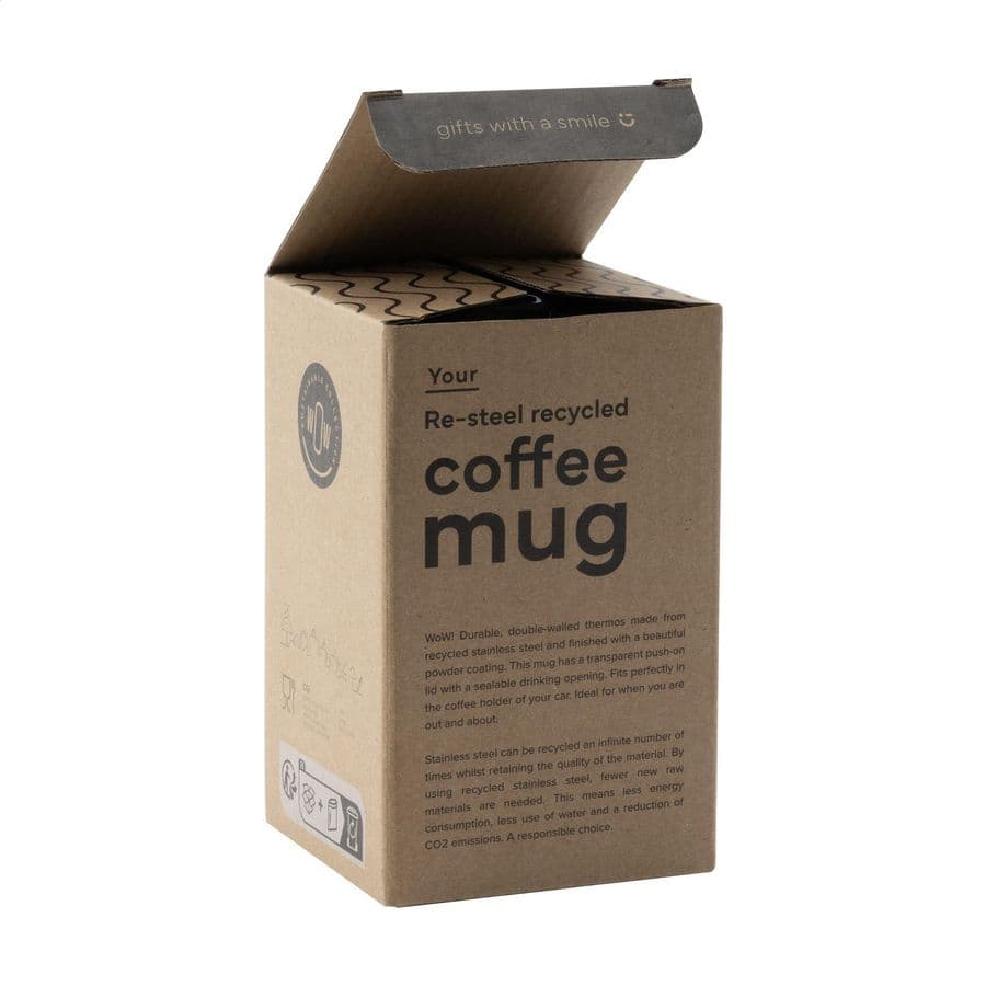 Re-Steel RCS Recycled Coffee Mug 380 ml thermo cup