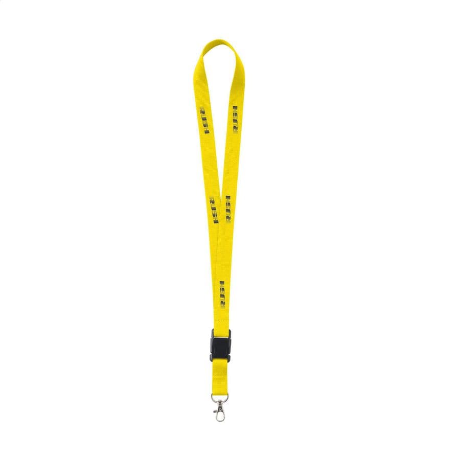 KeyCord 2 cm lanyard Gul