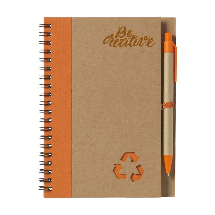 Recycle Note-L Paper notebook Orange