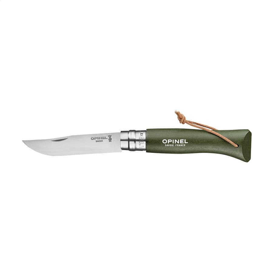 Opinel Colorama No 08 pocket knife Grön