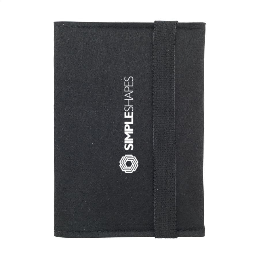 Identify GRS RPET Felt passport holder Svart