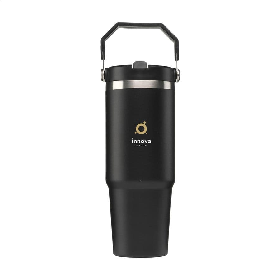 Hippo Recycled Steel Cup 900 ml Svart