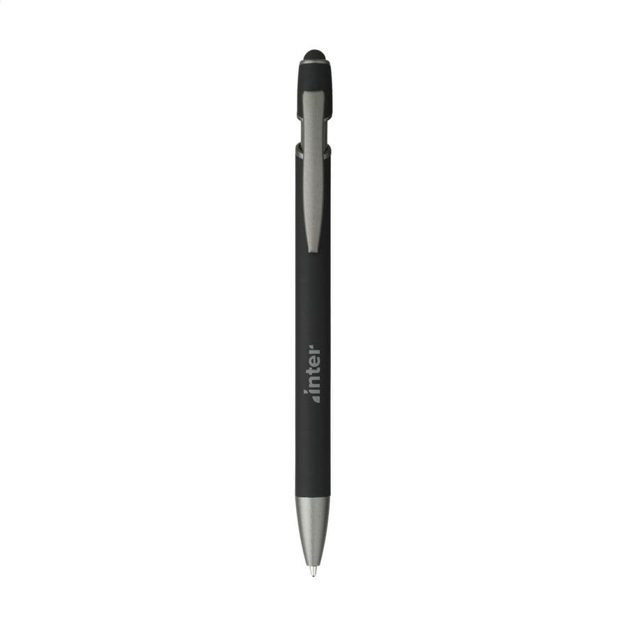 Luca Stylus RCS Recycled Alu SoftTouch Pen Svart